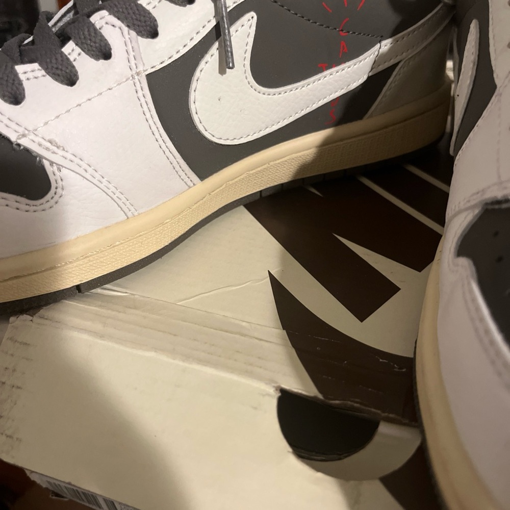 Travis Scott Gray and White reverse mochas